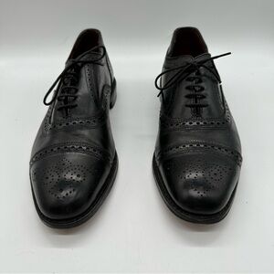 Allen Edmonds “Strand” Handcrafted Black Oxford Shoes 10